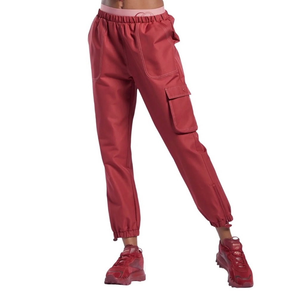 Reebok Cardi B Pants ONLY Casual Informal triathlon Red (Size Medium)